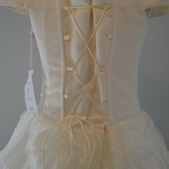 5t-6 formal pageant wedding vanilla creme dress - Picture 4 of 5